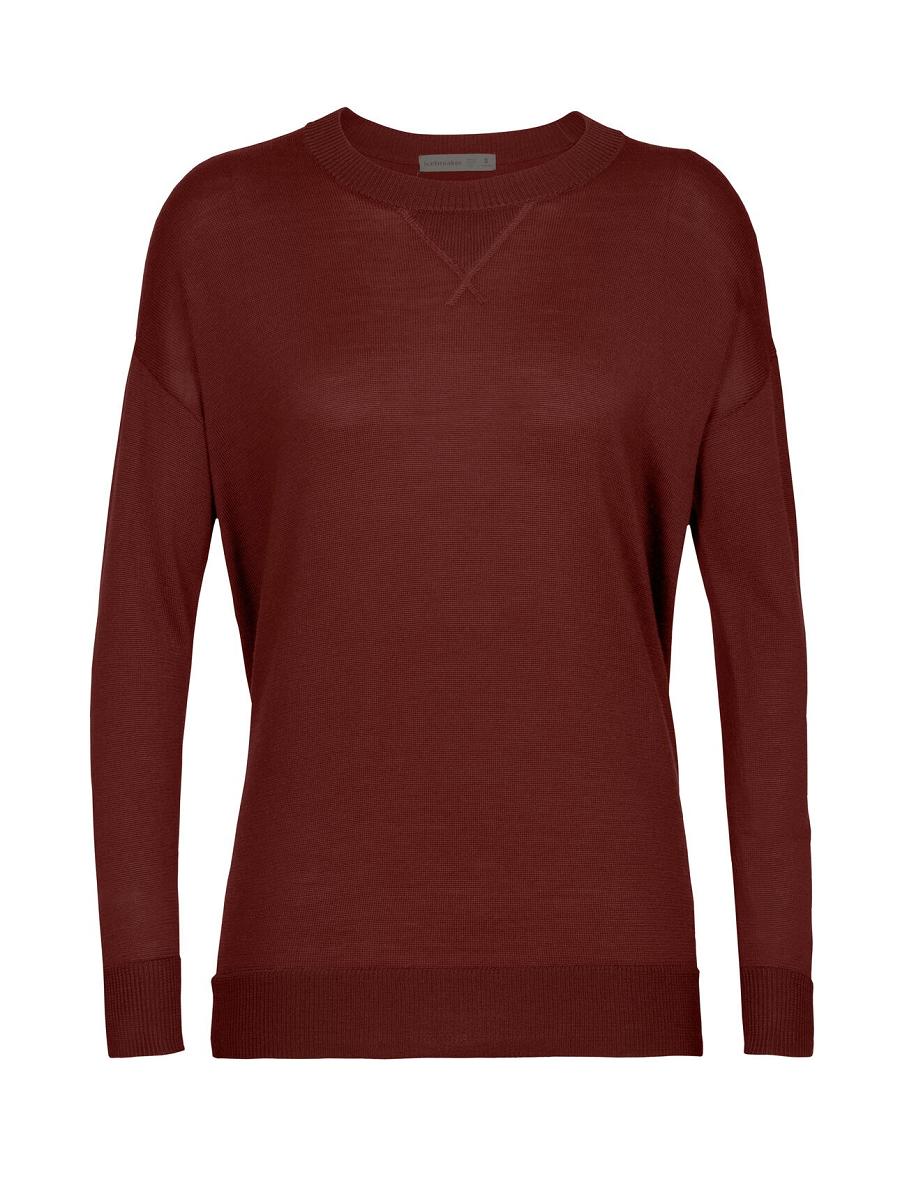 Espresso Icebreaker Cool-Lite™ Merino Nova Sweater Women's Sweatshirts | AU 1616SGLO